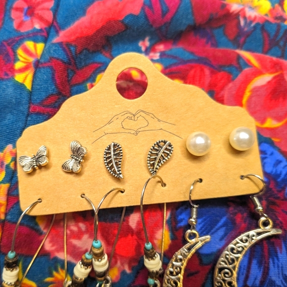 NEW Bohemian fashion dangle earring set - Picture 2 of 8